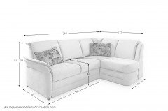 4944 Mikaela von PM Oelsa - Polsterecke rechts taupe