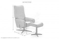 4837 Brasil von PM Oelsa - Polsterecke rechts steel