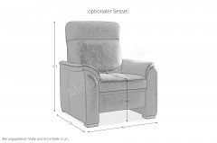 PN-PF20072 von Polinova - Ledergarnitur anthrazit