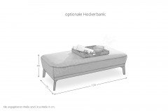 S659 Ascona von Ponsel - Eckcouch rechts grau