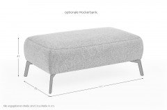 1205 von Carina - Ecksofa Variante rechts grey