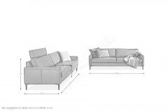 22850 AleXx von Willi Schillig - Polstergarnitur cognac