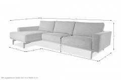 Stylo von bert plantagie - Ecksofa Ausführung links salt