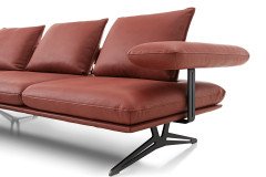 KOINOR Hoover - Ledersofa links reno
