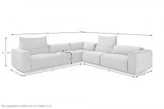 Panama von Easy Sofa - Polstergarnitur titan