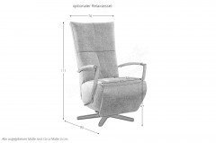 Seattle von Poco - Couchgarnitur Variante rechts grau