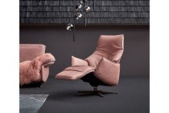 1077 von Himolla - Ledergarnitur lachs