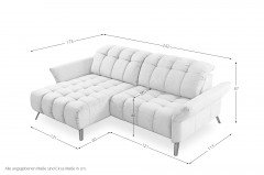 Coast-23 von Poco - Ecksofa links flieder