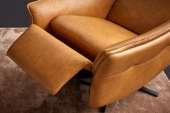 1178 von Himolla - Ledersofa Ausführung links mais