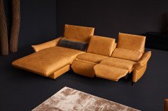 1178 von Himolla - Ledersofa Ausführung links mais