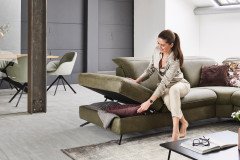 HU-RL17008 von Hukla - Polsterecke Variante links olive