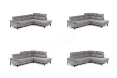 1082 von Carina - Ecksofa Variante rechts grau