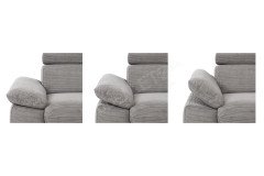 1082 von Carina - Ecksofa Variante rechts grau