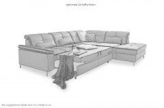 MP-IN20050 von Megapol - Ecksofa rechts steel