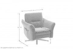 Teoma von Himolla - Relaxsessel aqua