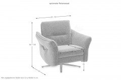 Teoma von Himolla - Polstersofa links aqua