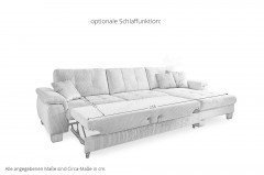 PP-LA19101 von Polipol - Ecksofa Ausführung rechts silver