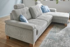 PP-LA19101 von Polipol - Ecksofa Ausführung rechts silver