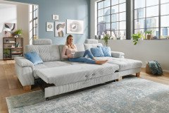 PP-LA19101 von Polipol - Ecksofa Ausführung rechts silver