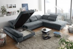 Cosima von ED-Lifestyle - Sofalandschaft rechts anthrazit