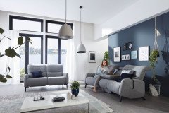 Recreo von Himolla - Trapezsofa silber