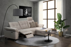 Bergen von Grant Factory - Polsterecke rechts beige