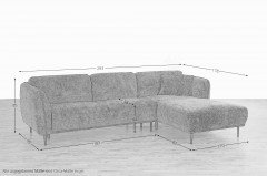 Kelmis von Grant Factory - Polstergarnitur rechts grün