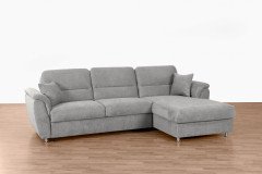 Deva von Matex - Ecksofa rechts grau