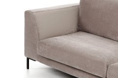 Tailos S von Vilmers - Eckgarnitur mit Hocker dirty sand