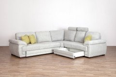 Evan von Matex - Ecksofa Ausführung rechts silber