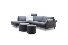 CL 990 von Erpo Polstermöbel - Ecksofa links denim