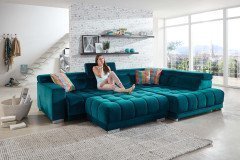 MP-IN16008 von Megapol - Ecksofa Variante rechts petrol