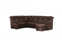 Rom-LE18 von Matex - Wohnlandschaft links dunkelbraun