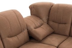Orion-LE19 von Matex - Ecksofa hellbraun