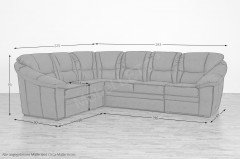 Talos-LE18 von Matex - Sofaecke Variante links anthrazit