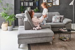 Serenity 2068 von Polsteria - Polsterecke Ausführung links savannah