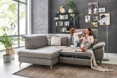 Serenity 2068 von Polsteria - Polsterecke Ausführung links savannah