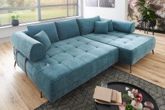 Nico von AZ Iwaniccy - Ecksofa rechts petrol