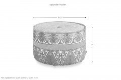 Modena-LE23 von Schröno - Polstersofa orange gemustert