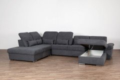 Delta-LE23 von Matex - XXL-Sofa links grau