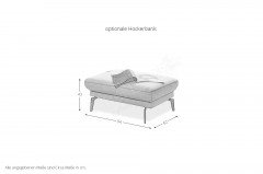 Cortina von Gruber - Eckgarnitur Variante links silver