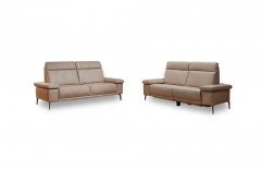 Modern Classic HL von Gruber - Echtleder-Duo champagne