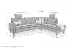 Modern Classic NL von Gruber - Eckgarnitur Variante rechts basalt