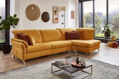Sardena von Polsteria - Ecksofa Ausführung rechts yellow