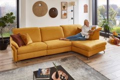 Sardena von Polsteria - Ecksofa Ausführung rechts yellow