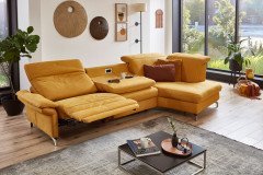 Sardena von Polsteria - Ecksofa Ausführung rechts yellow
