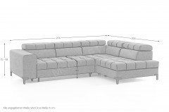 Bocco von Exxpo - Ecksofa Variante rechts navy