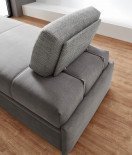 Twin von Bali - Einzelliege hellgrau mit Bettkasten