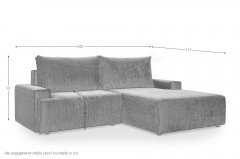 Orinoco von Exxpo - Ecksofa rechts sky