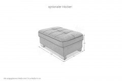 Landscape 2155 von ALINA - Eckgarnitur Variante rechts kirsche